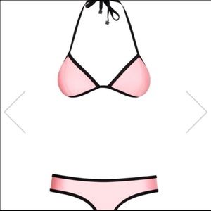 Pink triangle bikini dupe